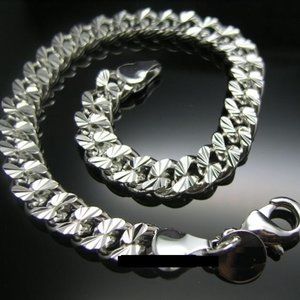 Bracelet ~ Silver ~ 7mm ~ 4 - Sizes ~ Wide Carved Design